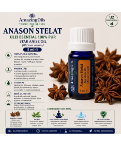 ANASON STELAT - Ulei esential 100% pur - STAR ANISE OIL (Illicium verum) 5 ml