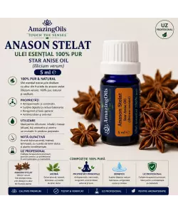 ANASON STELAT - Ulei esential 100% pur - STAR ANISE OIL (Illicium verum) 5 ml