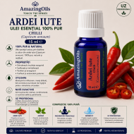 ARDEI IUTE ulei esential 100%pur-CHILLI(Capsicum annuum)-15 ml