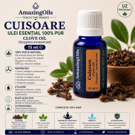 CUISOARE-Ulei esential 100% pur / CLOVE OIL (Syzygium aromaticum)  15 ml 