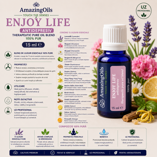 ENJOY LIFE- pure oil blend 100% pur-15ml