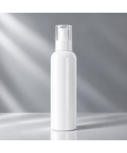 Flacon HDPE 250ml, Alb - Filet 24mm – Cu Pompită Albă