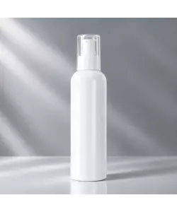 Flacon HDPE 250ml, Alb - Filet 24mm – Cu Pompită Albă