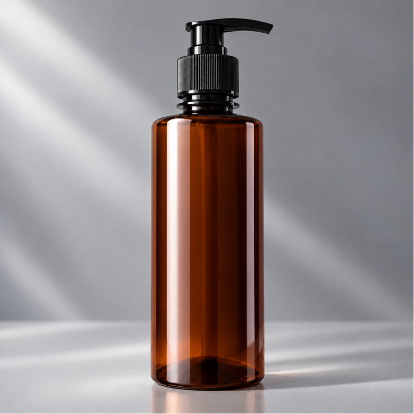 Flacon PET 400 ml Brun cu pompita