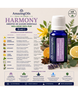 HARMONY-Amestec de uleiuri esentiale-wellness 100%pur-15ml