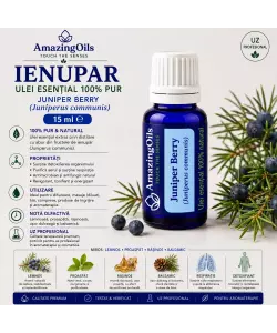  IENUPAR-Ulei  esential 100% pur  - JUNIPER BERRY (Juniperus communis) 15 ml