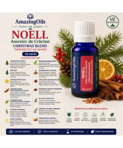 NOELL-amestec de Craciun-CHRISTMAS BLEND-therapeutic oil blend-15ml