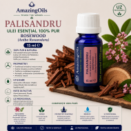 PALISANDRU -Ulei esential 100% pur -  ROSEWOOD (Aniba Rosaeodora)   15 ml