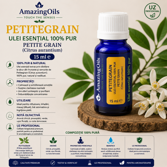 PETITEGRAIN - Ulei esential 100% pur - PETITE GRAIN (Citrus aurantium))  15ml