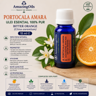 PORTOCALA AMARA-ulei esential 100%pur-BITTER ORANGE(Citrus aurantium)-15ml