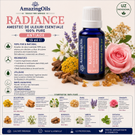 RADIANCE- Amestec de uleiuri esentiale 100% pure -ANTIAGE - 15ml