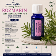 ROZMARIN - Ulei esential 100% pur -  ROSEMARY OIL (Salvia rosmarinus) 15ml