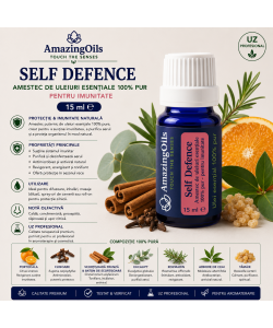  SELF DEFENCE-Amestec de uleiuri esentiale 100% pur- pentru imunitate-15 ml 