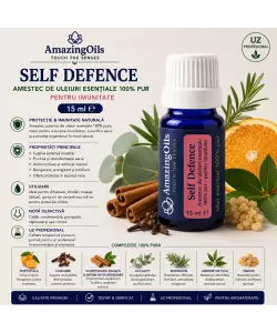  SELF DEFENCE-Amestec de uleiuri esentiale 100% pur- pentru imunitate-15 ml 