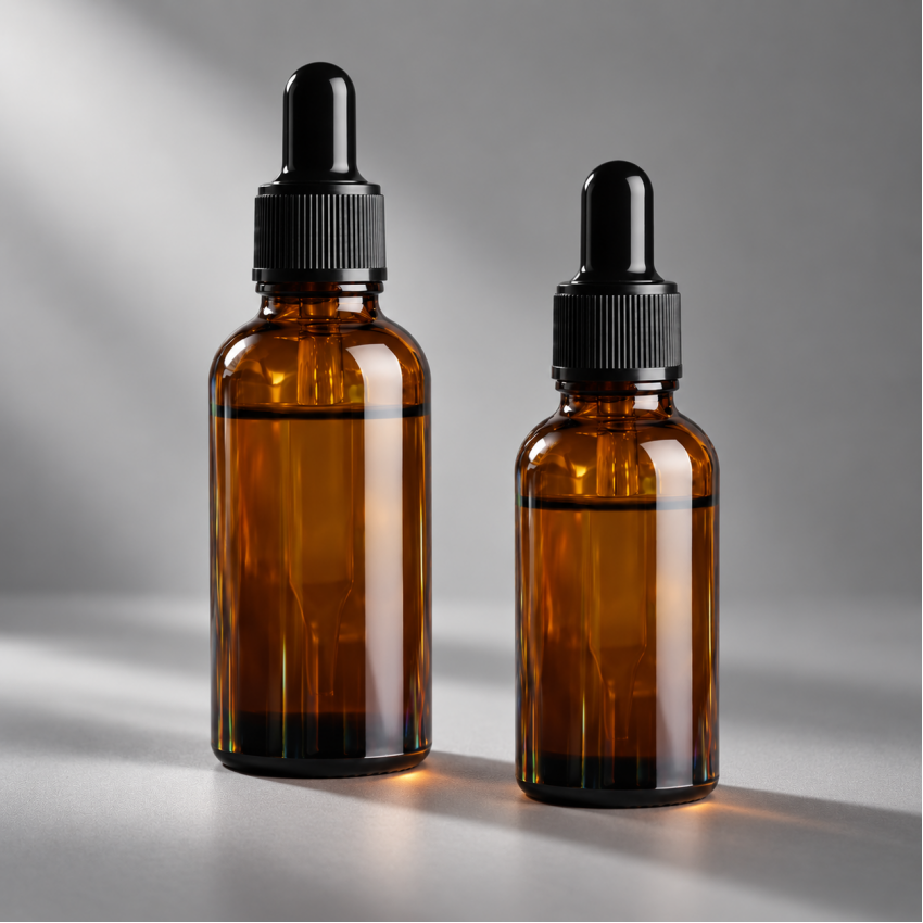 Set 2 sticle transparente de 50 ml cu pipeta