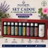 SET 9 uleiuri esentiale  100% PUR +difuzor mic-15 ml  fiecare cu difuzor mic -STAR
