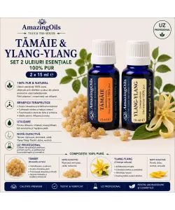  TAMAIE SI YLANG-YLANG-Set 2 uleiuri esentiale 100% pur-2x15 ml