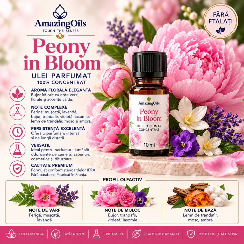 Peony in Bloom – Ulei Parfumat Bujor 