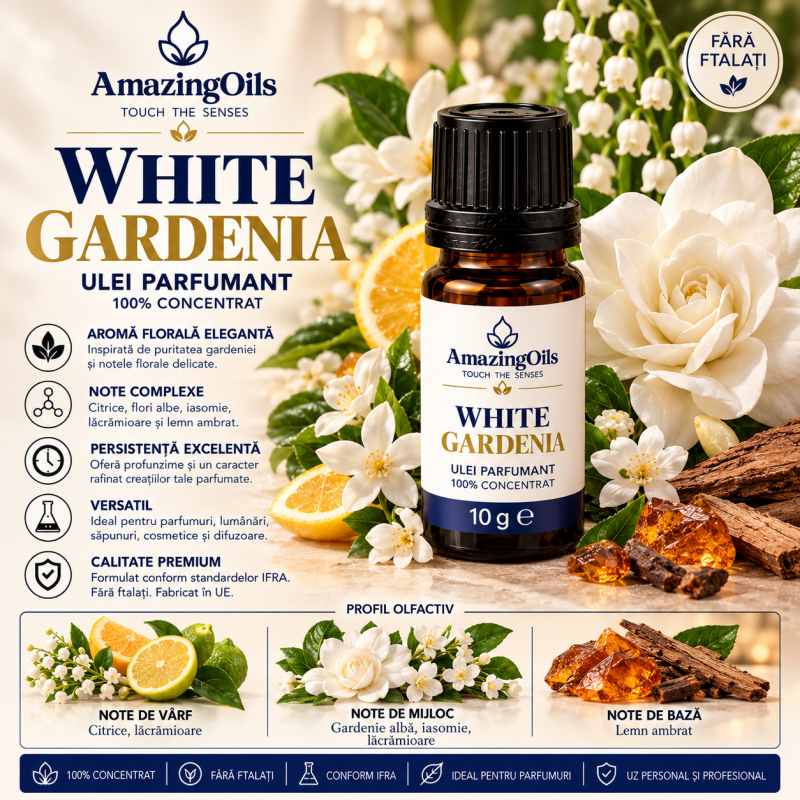  White Gardenia – Ulei Parfumat gardenia