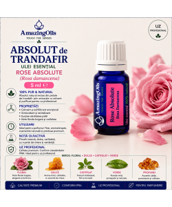  ABSOLUT de TRANDAFIR-Ulei  esential - ROSE ABSOLUTE ( Rosa damascena) 5ml