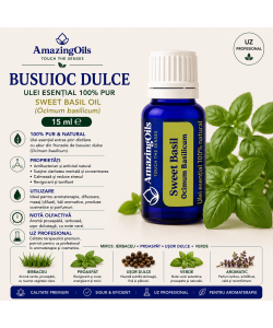  BUSUIOC DULCE -Ulei esential 100% pur -  SWEET BASIL (0scilium basilicum)-15 ml