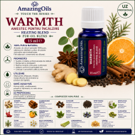 WARMTH-amestec pentru incalzire-HEATING BLEND- pur oil blend-15ml