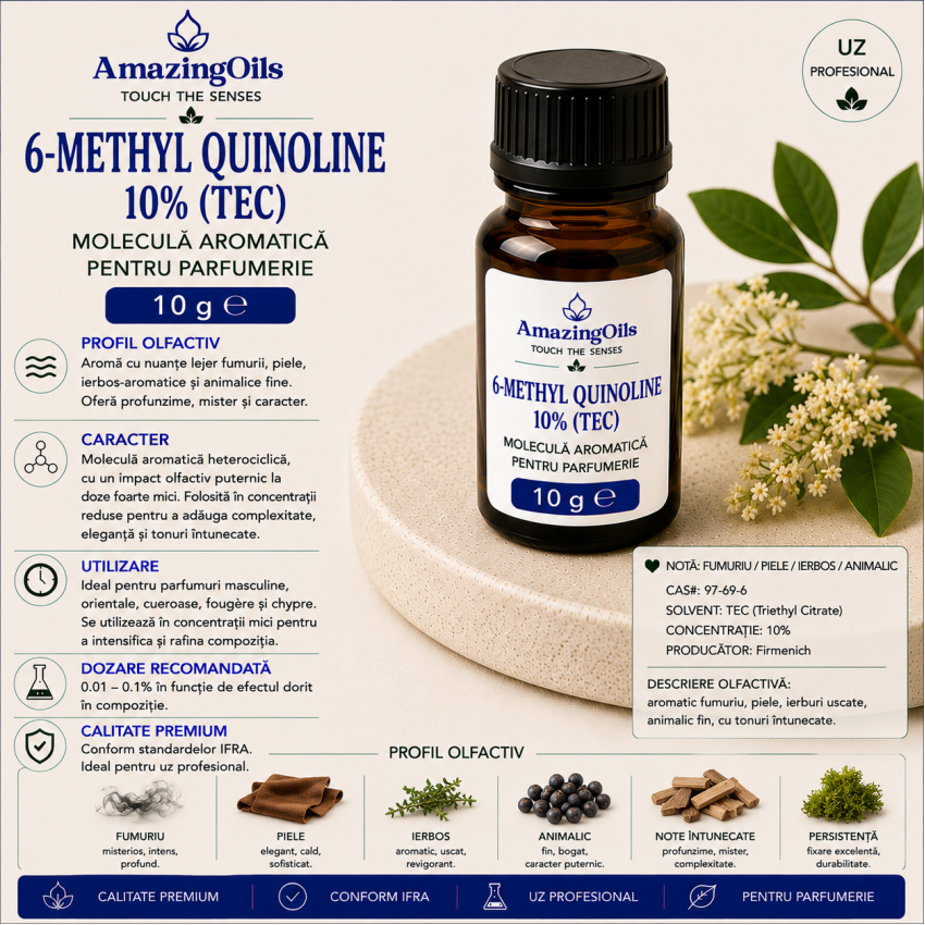 6-Methyl Quinoline 10%(TEC)-10g