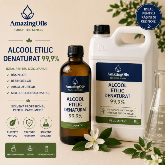 Alcool etilic denaturat 99,9% – Etanol tehnic de calitate superioară-5Litri