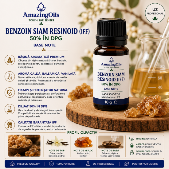 Benzoin Siam Resinoid (IFF) 50% in DPG-10g