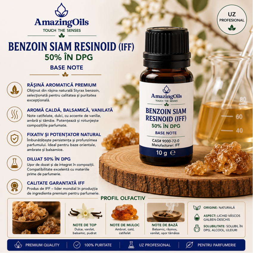 Benzoin Siam Resinoid (IFF) 50% in DPG-10g