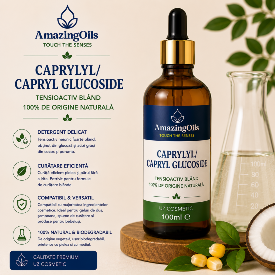 Caprylyl/Capryl Glucoside , sticla cu pipeta-100ml