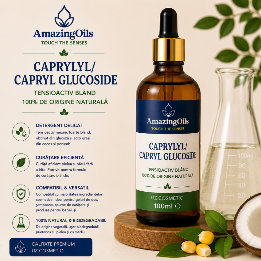 Caprylyl/Capryl Glucoside , sticla cu pipeta-100ml