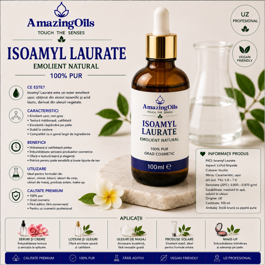 Isoamyl Laurate – Emolient -100ml