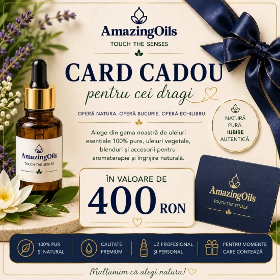 Card cadou pentru cei dragi in valoare de 400 Ron