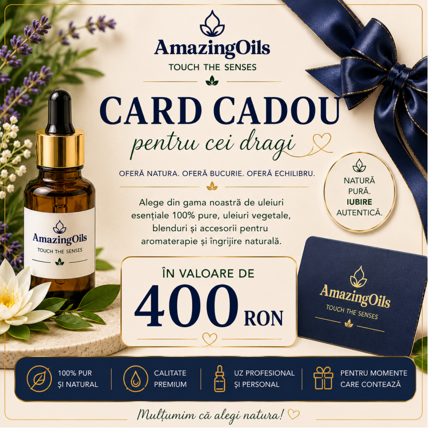 Card cadou pentru cei dragi in valoare de 400 Ron