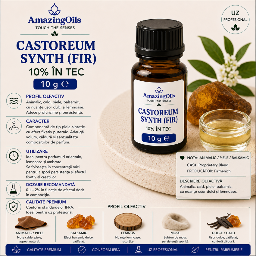 Castoreum Synth (Fir)10% in TEC-10g