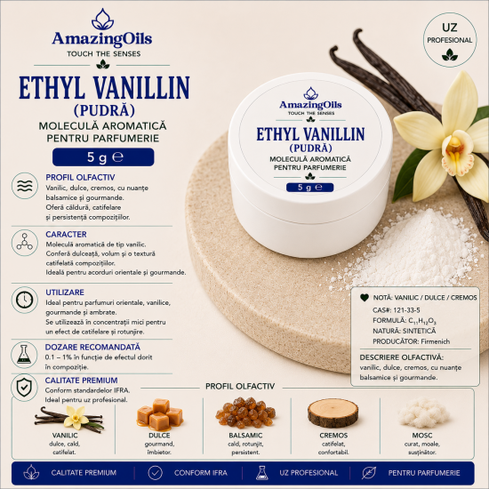 Ethyl Vanillin-( pudra )-5g