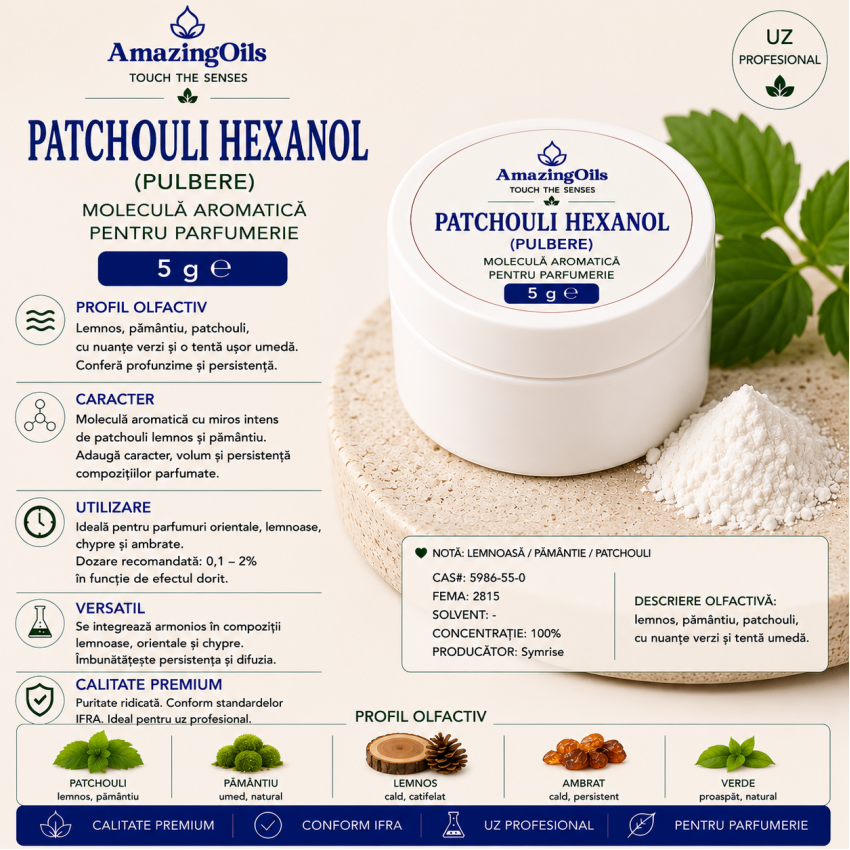 Patchouli Hexanol (pulbere)-5g