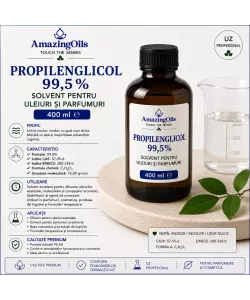 Propilenglicol  99,5%. 400ml– Solvent pentru uleiuri și parfumuri