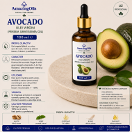  AVOCADO -  Ulei  virgin- ( persea gratissima oil ) 100ml