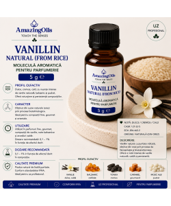 Vanillin natural (from rice)-5g