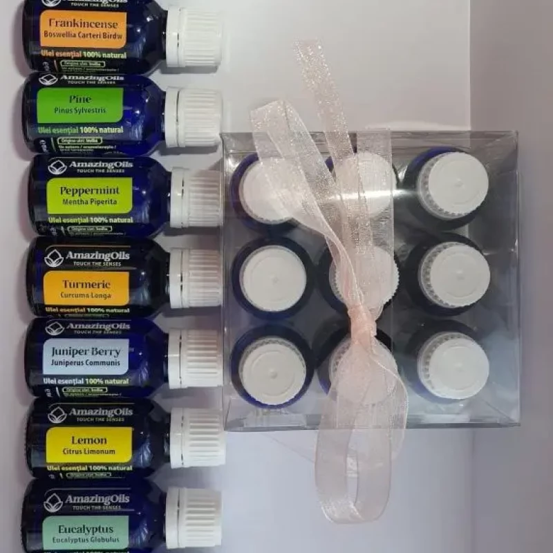 SET 9 uleiuri esentiale 100% PUR -15 ml fiecare cu difuzor mic>NR#1