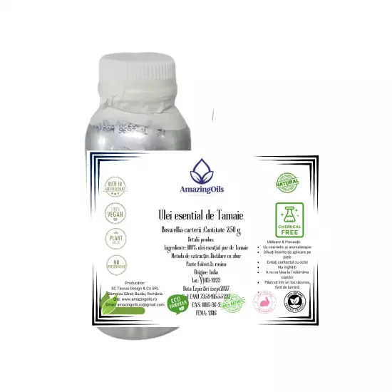 TAMAIE -Ulei esential 100% pur - FRANKINCENSE (Boswellia Carteri Birdw)250g/500g/1000g