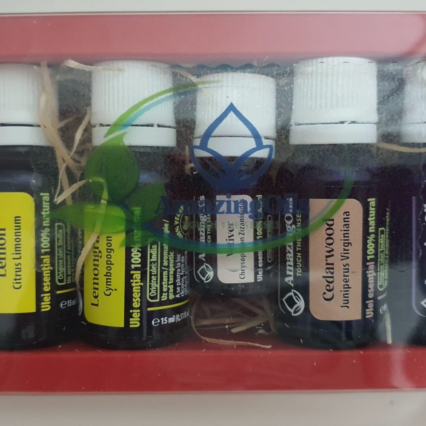 SET  cadou cu 5 uleiuri esentiale -65ml 