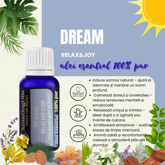  DREAM – Relax & Sleep Blend-15ml-100% ulei esential