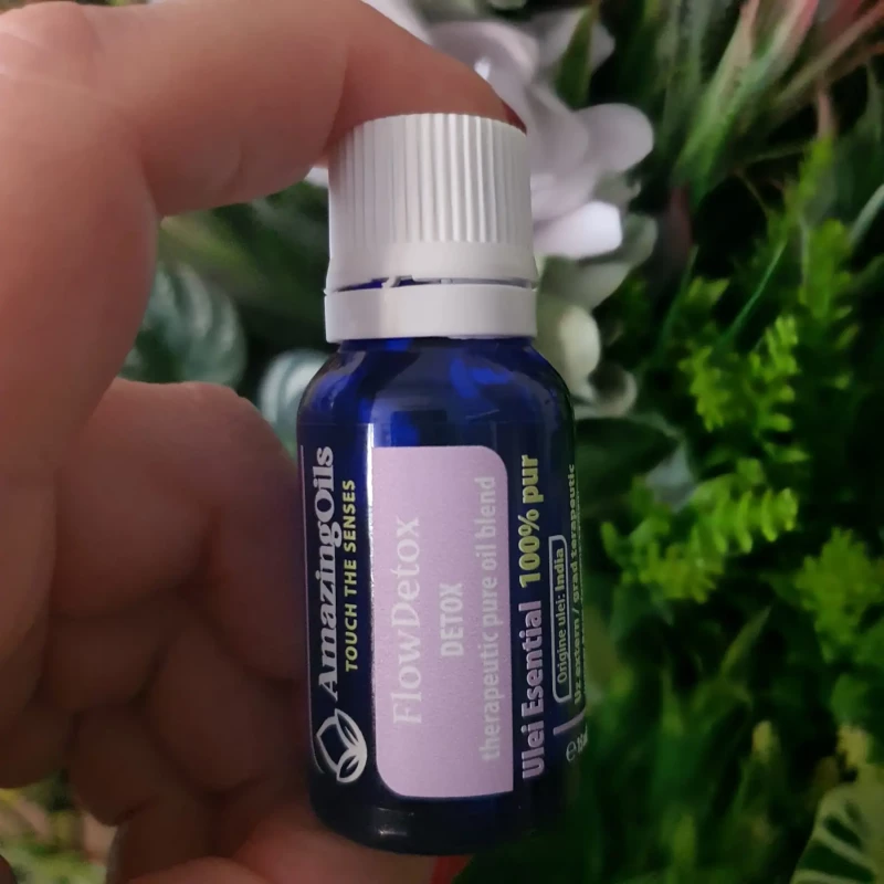 FLOWDETOX- detoxifiere-amestec de uleiuri esentiale 100%pur-DETOX-15ml