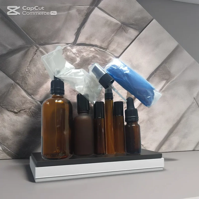 SET mare de sticlute pentru aromaterapie