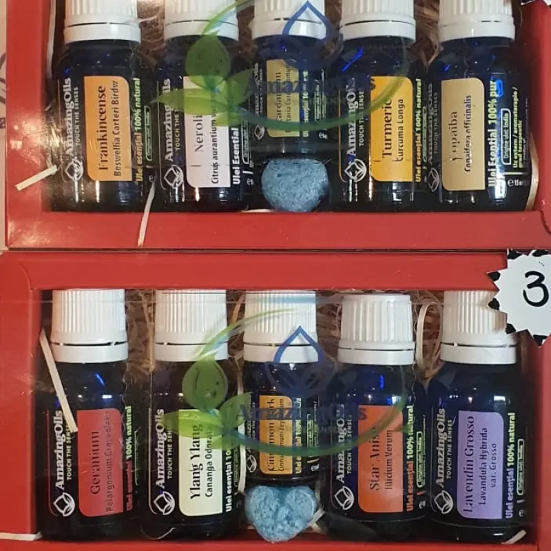 SET cadou cu 5 uleiuri esentiale-nr3-65ml SET cadou cu 5 uleiuri esentiale-nr3-65ml