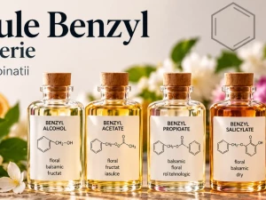 Molecule Benzyl in parfumerie: miros, rol si combinatii