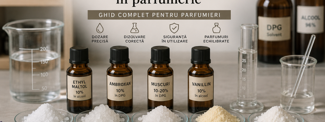 Cum se diluează corect moleculele solide în parfumerie